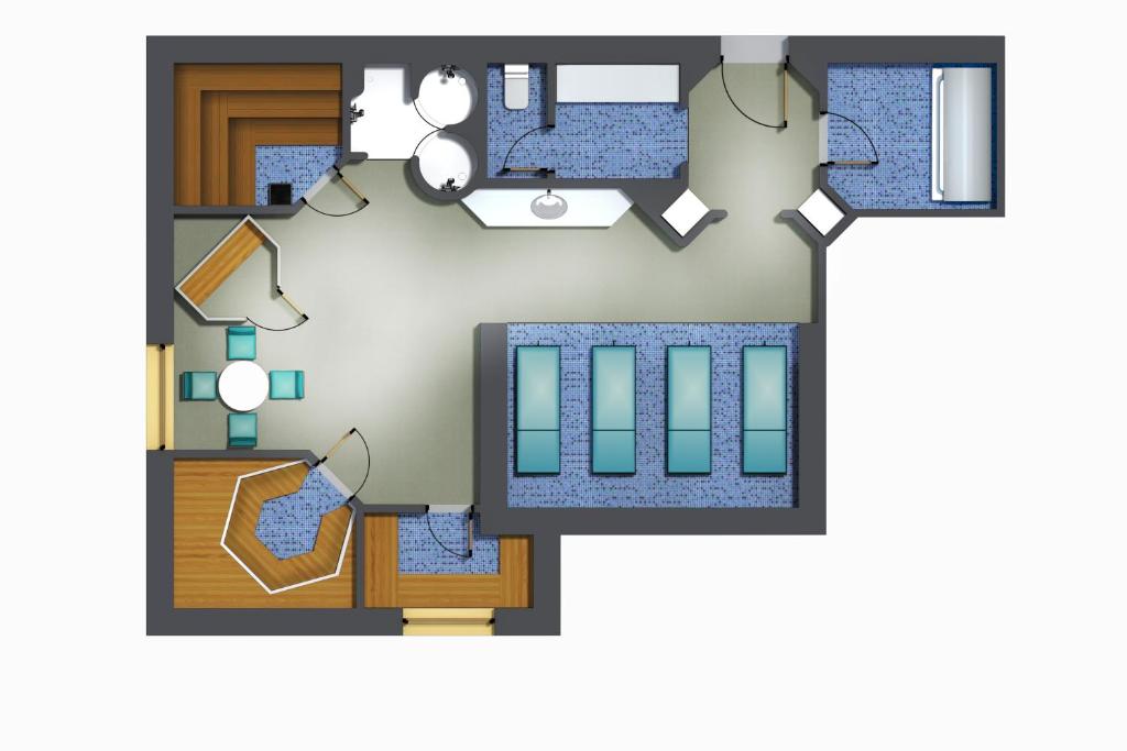 Půdorys ubytování Hotel Landgasthof Gappen