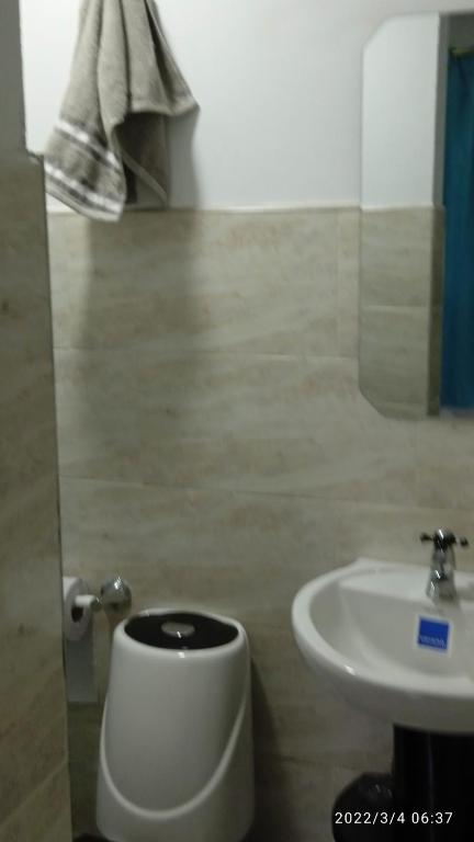 Vannituba majutusasutuses Hostal Arámbulo