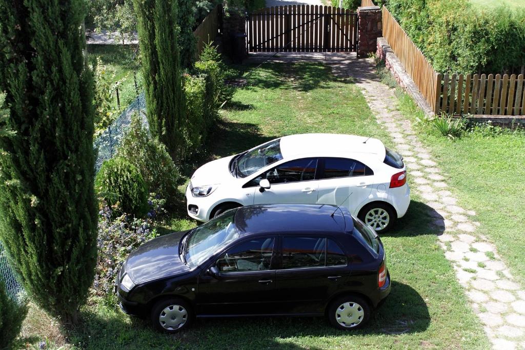 Zahrada ubytování Vöröskő apartmanház