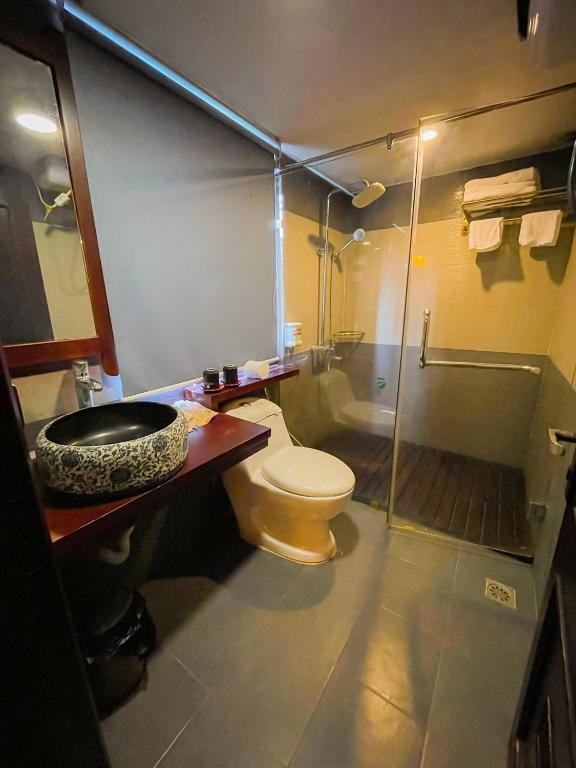 Koupelna v ubytování Sapa Elite Hotel