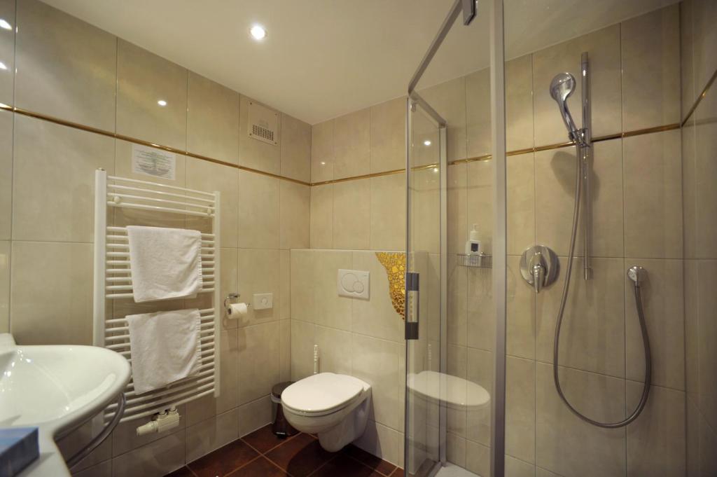 Koupelna v ubytování Hotel Goldener Löwe