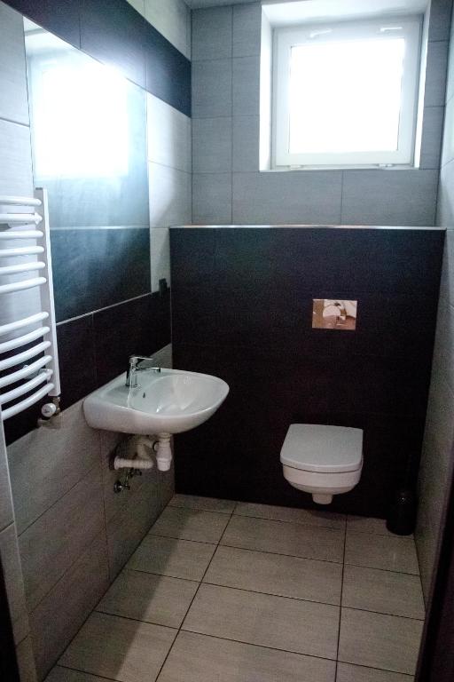 Kúpeľňa v ubytovaní Pokoje Bielsko