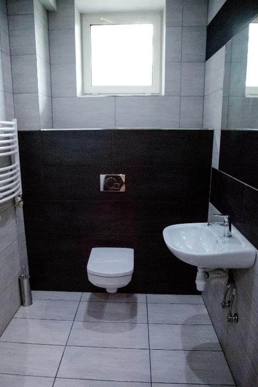 Kúpeľňa v ubytovaní Pokoje Bielsko