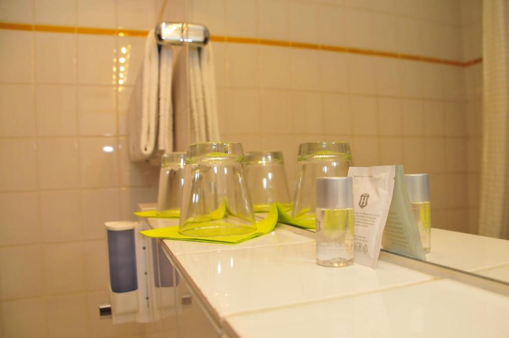 Koupelna v ubytování Hotel zum Brunnen