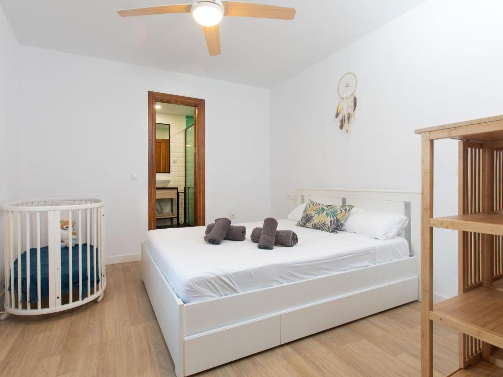 Posteľ alebo postele v izbe v ubytovaní Apartment Constitución Square by Interhome