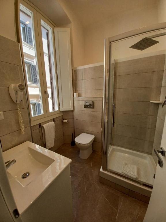Koupelna v ubytování Hotel Mimosa Pantheon