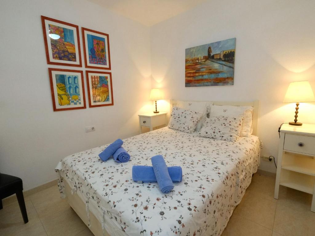 Posteľ alebo postele v izbe v ubytovaní Apartment Residencial Mar I by Interhome