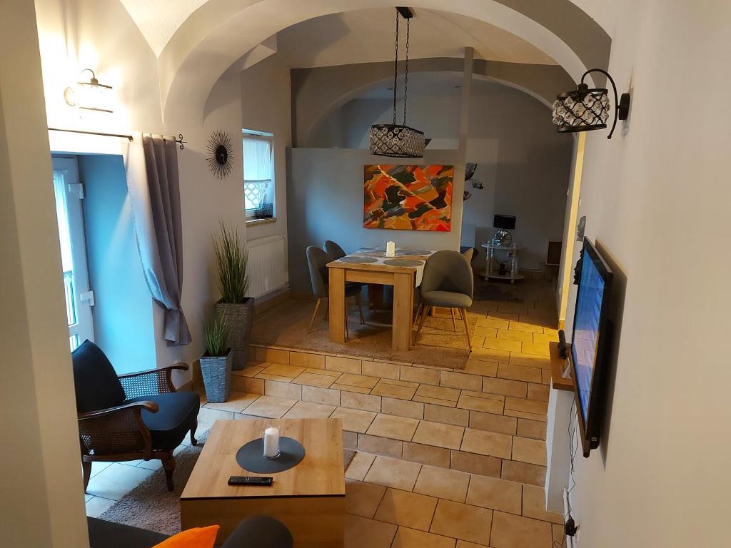 Posezení v ubytování Apartament Przy Ratuszu