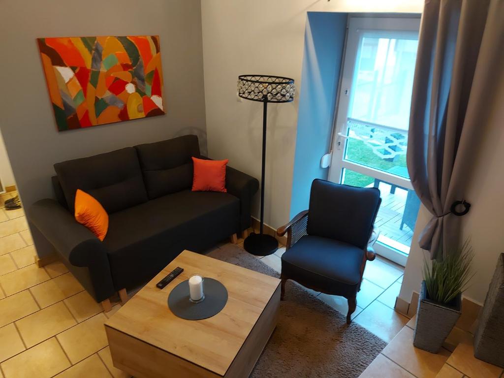 Posezení v ubytování Apartament Przy Ratuszu