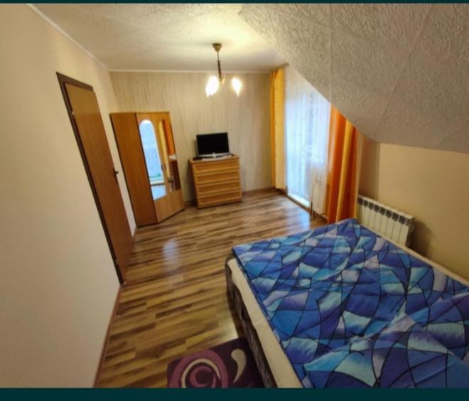 Posteľ alebo postele v izbe v ubytovaní Domek,Nocleg pod Skrzycznym Szczyrk