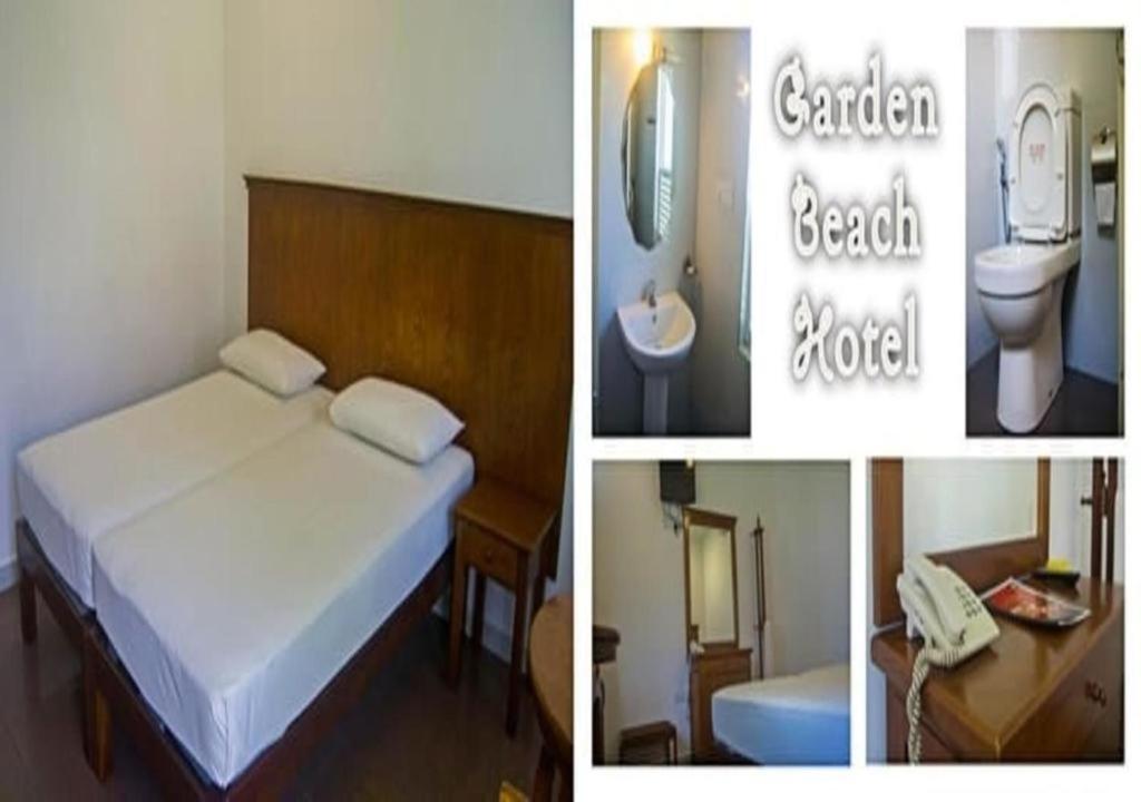 Postel nebo postele na pokoji v ubytování Garden Beach Hotel Kalutara