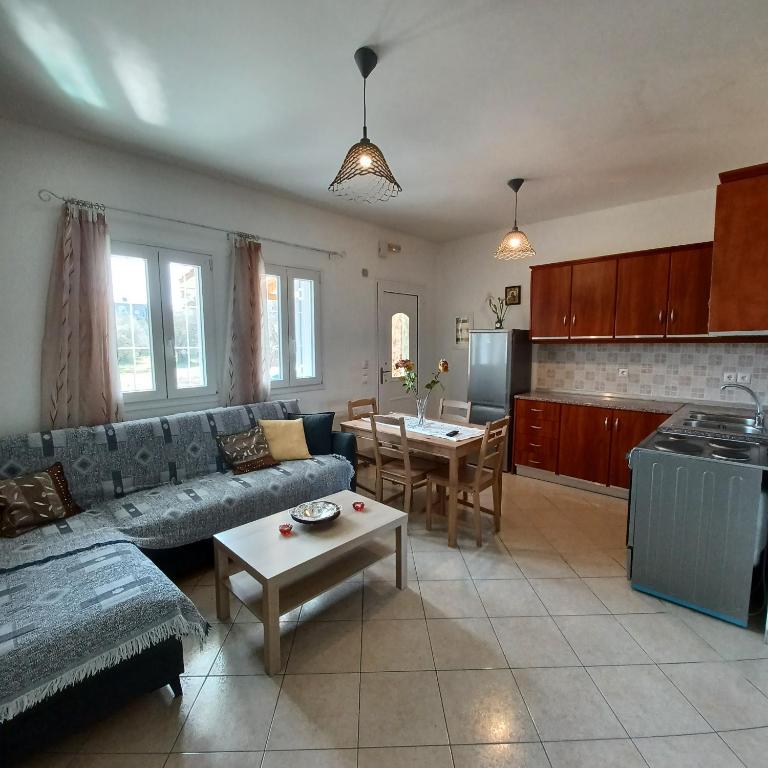 Kuchyň nebo kuchyňský kout v ubytování Eleonas Apartment 1, Lygia
