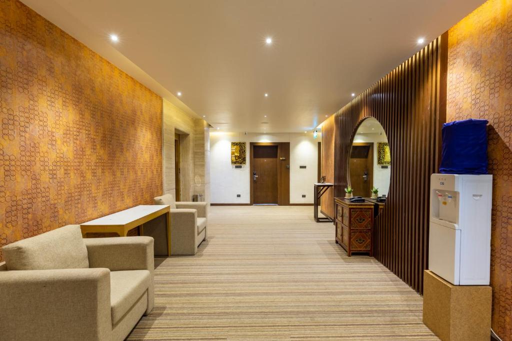 Posezení v ubytování Hotel Da Flamingo