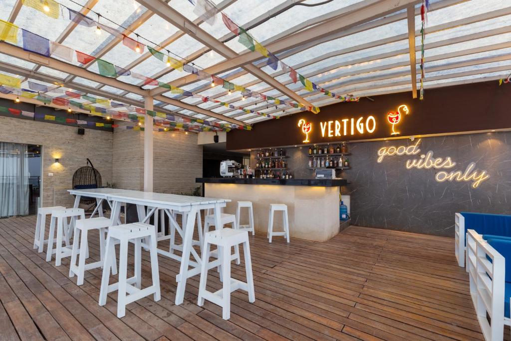 Lounge nebo bar v ubytování Hotel Da Flamingo