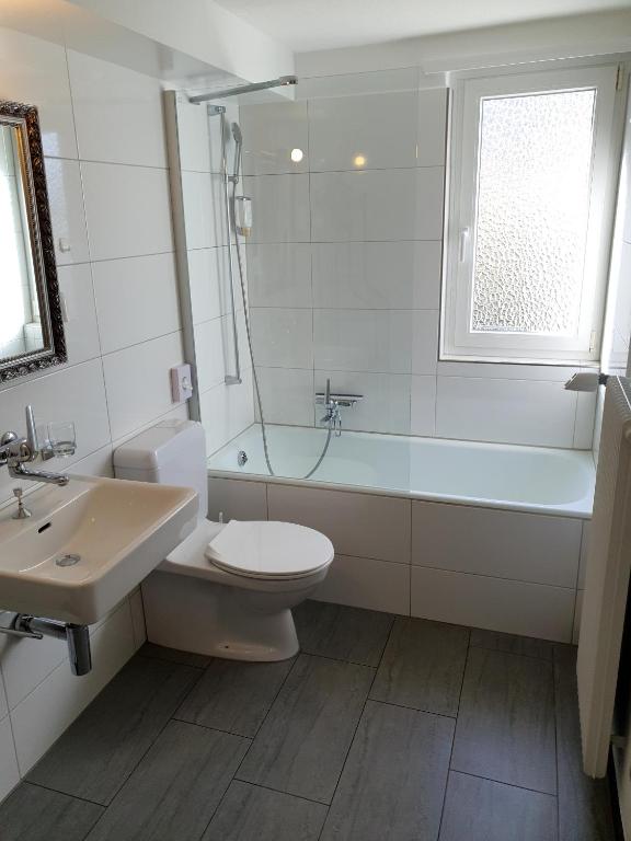 Koupelna v ubytování BnB Haus Weibel