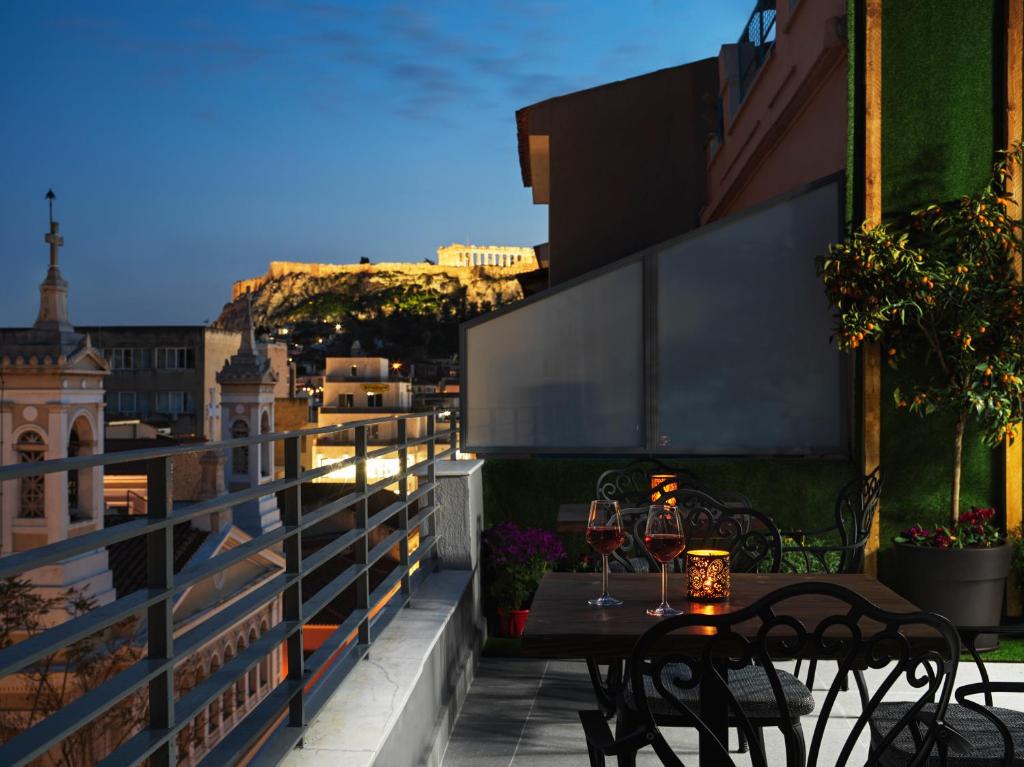 Balkón alebo terasa v ubytovaní Athens City View Urban Suites