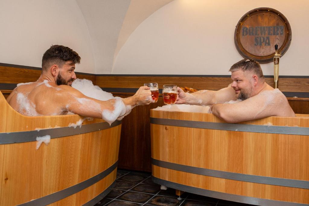 U Medvidku-Brewery Hotel - Resim 10