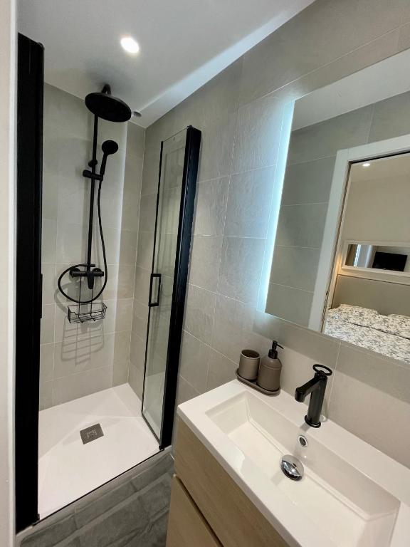 Koupelna v ubytov&aacute;n&iacute; Magnifique appartement sur jardin - Vieil Antibes
