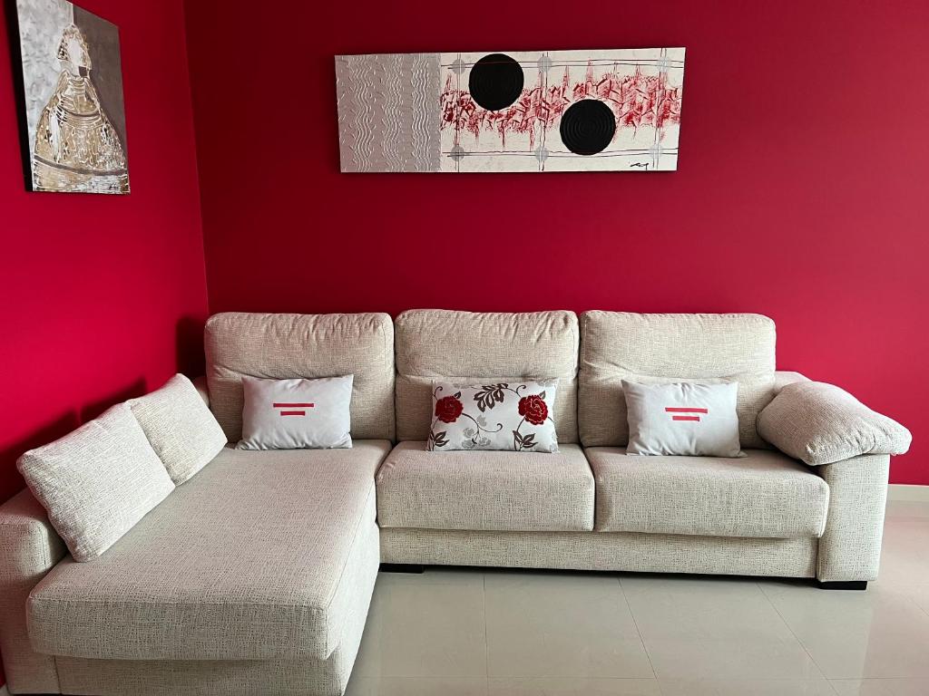 Posezení v ubytování Apartamentos María de Lucía - Piso B
