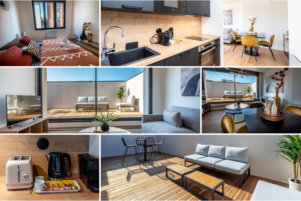 DOWNTOWN ROOFTOP - CENTRE VILLE - WiFi - TERRASSE - NETFLIX - Wohnung Mit Terrasse