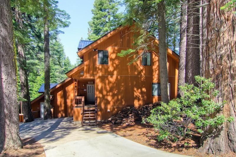 dom w środku lasu w obiekcie Yosemite View w mieście Yosemite West