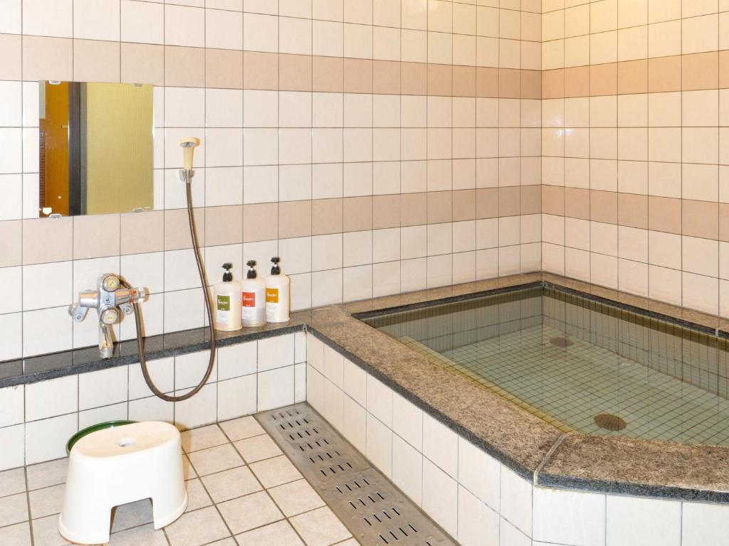 Koupelna v ubytování Yumeno Onsen