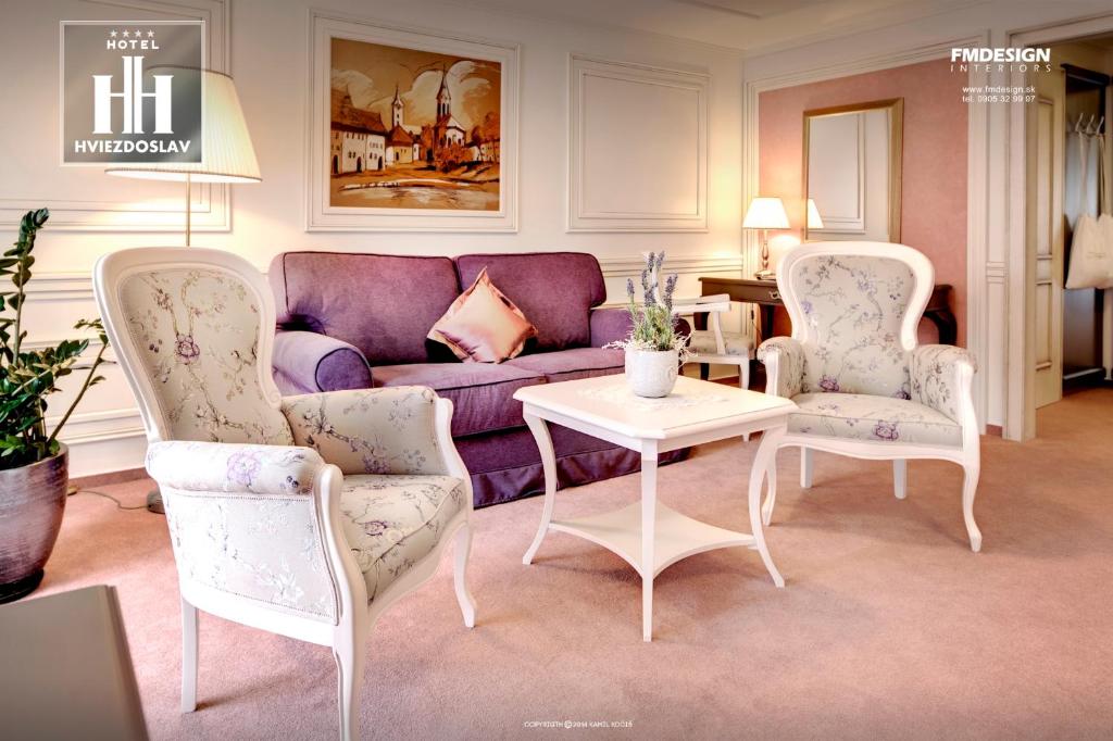 Posezení v ubytování Boutique Hotel Hviezdoslav