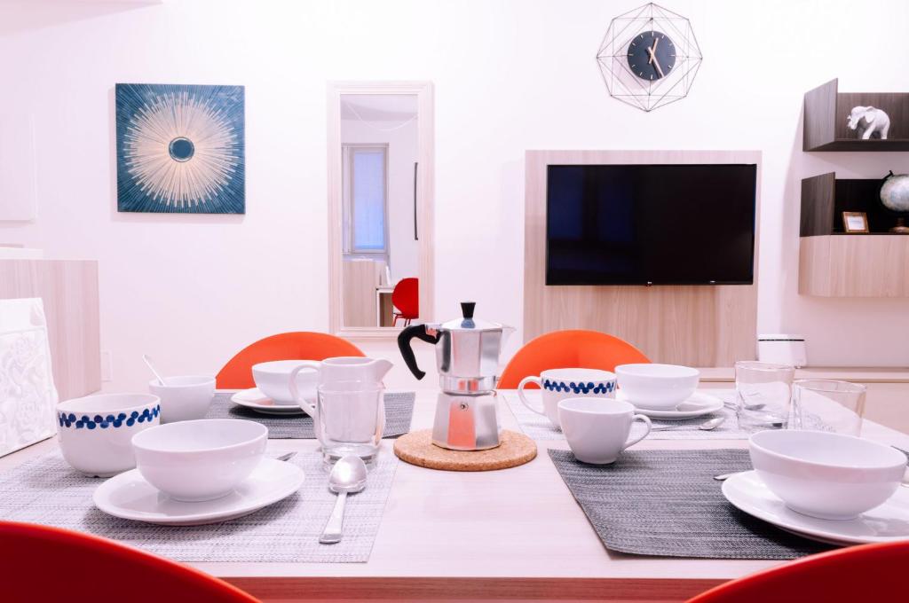 A television and/or entertainment centre at Appartamento di design alle due Torri