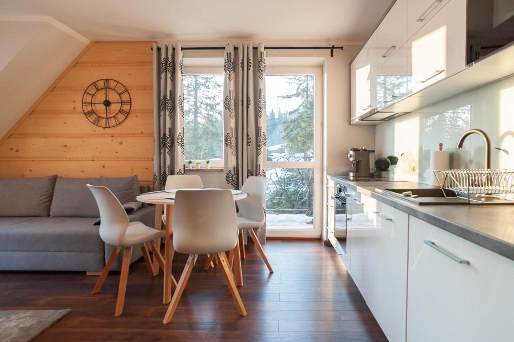 Kuchyňa alebo kuchynka v ubytovaní Apartamenty na wzgórzu APARTZAKOP