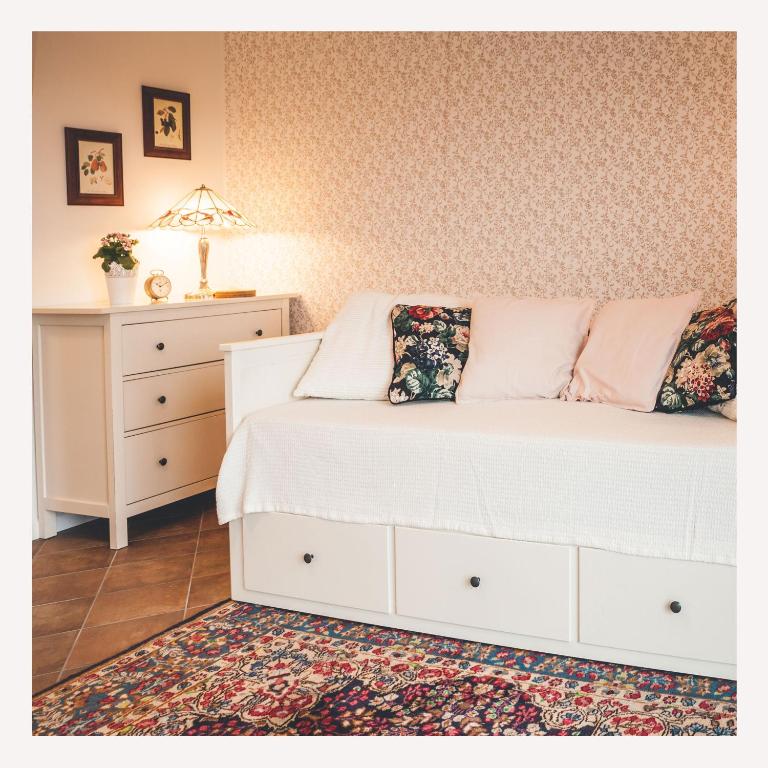 Postel nebo postele na pokoji v ubytování Apartmaji Aucin - Brda
