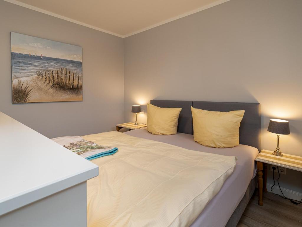 Postel nebo postele na pokoji v ubytování Strandgutresidenz