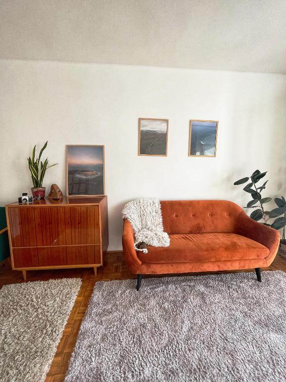 Posezení v ubytování Vándor Apartman