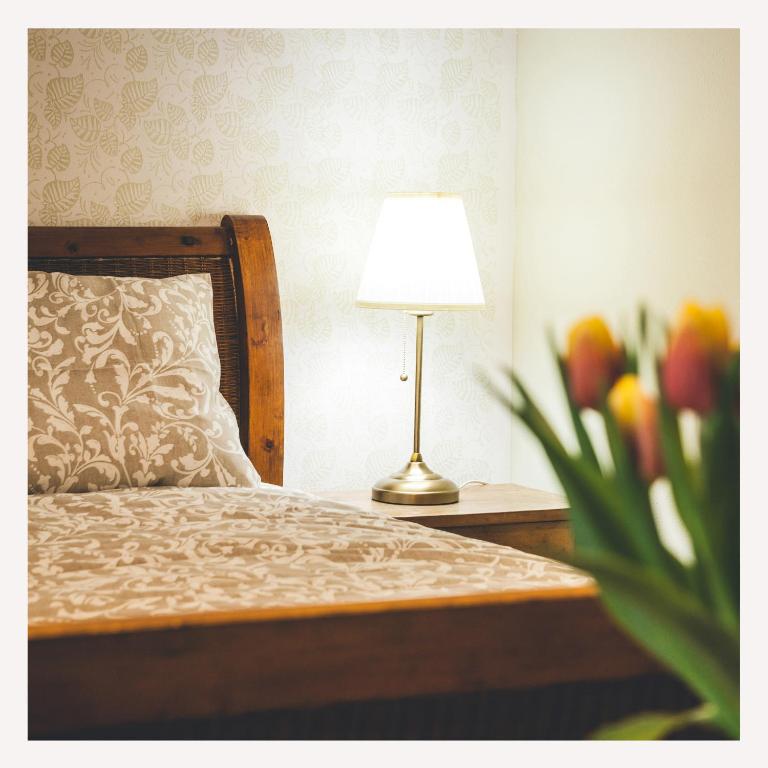 Postel nebo postele na pokoji v ubytování Apartmaji Aucin - Brda