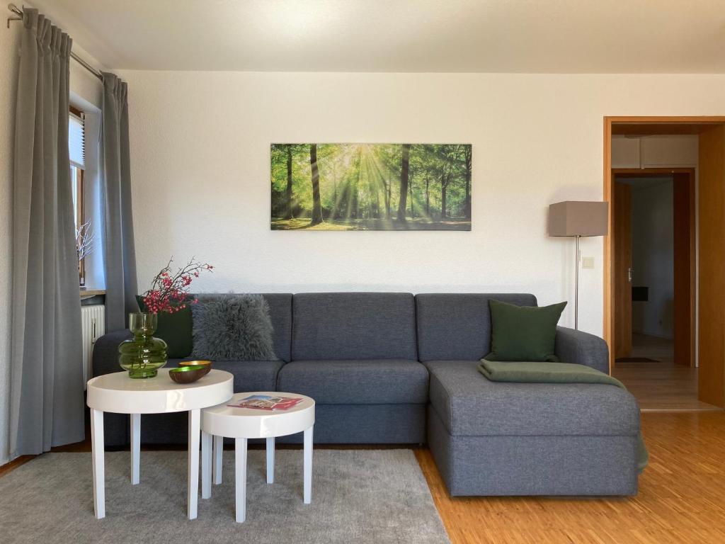 Posezení v ubytování Ferienwohnung Panorama