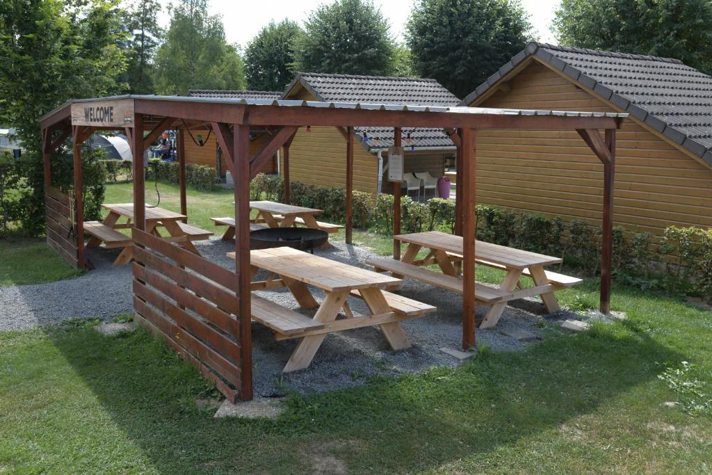 Zahrada ubytování Safaritent Val d'Or