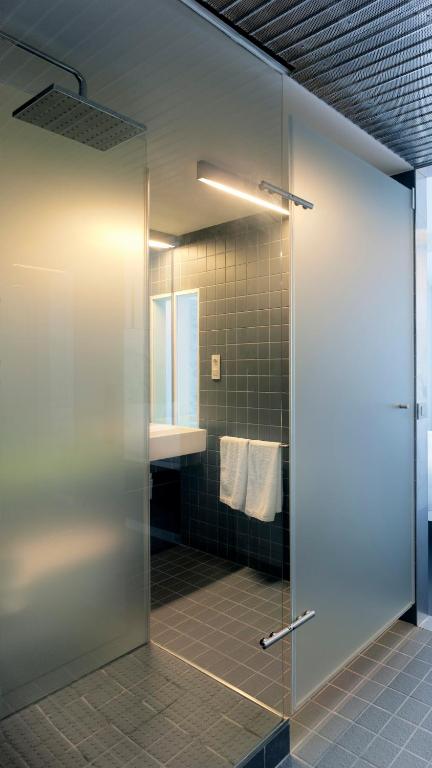 Koupelna v ubytování Moure Hotel