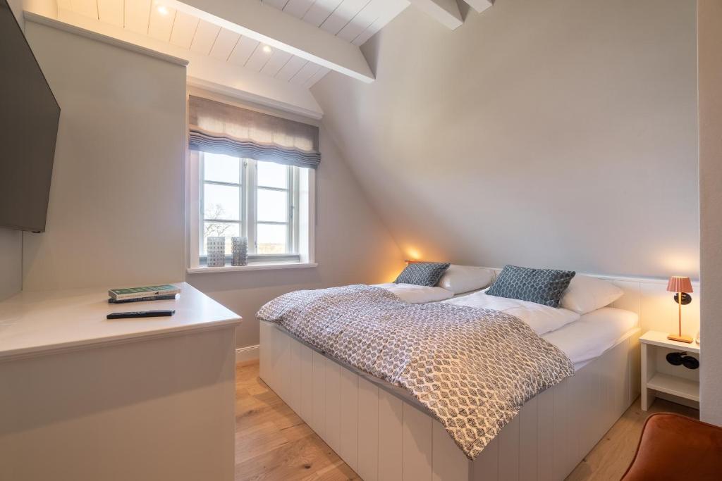 Postel nebo postele na pokoji v ubytování Haus Hilde