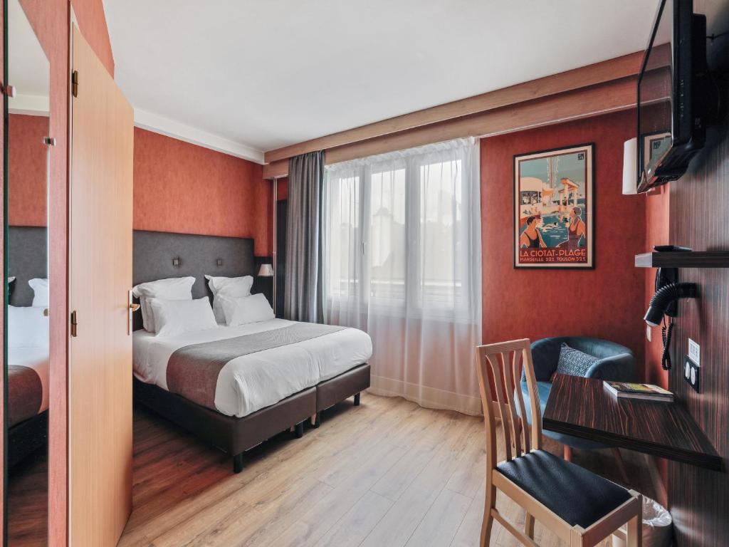 Posteľ alebo postele v izbe v ubytovaní Urban Style hotel de l'Europe