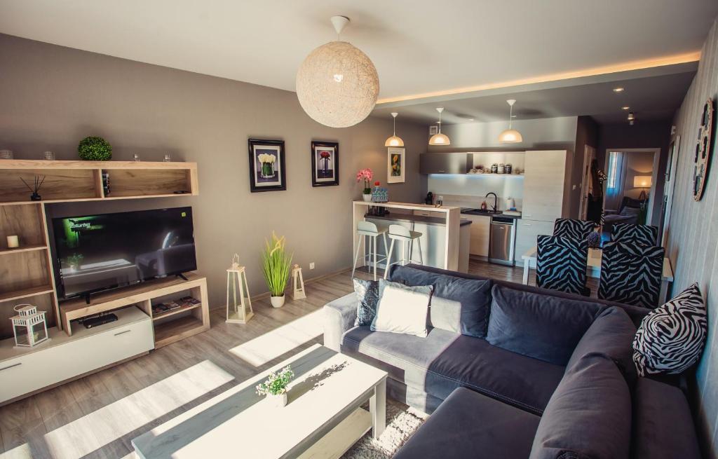 Kuchyň nebo kuchyňský kout v ubytování Apartament VIEW Wisla