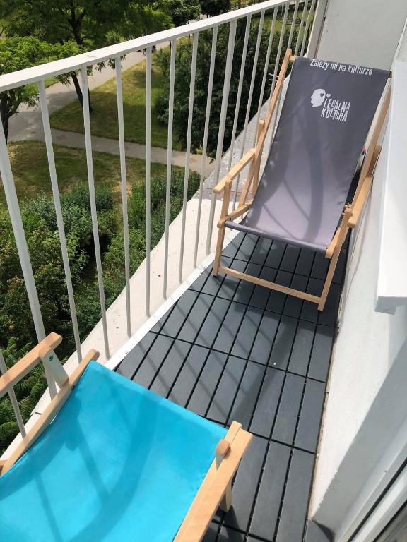 Balkón alebo terasa v ubytovaní Reagan Park Apartament