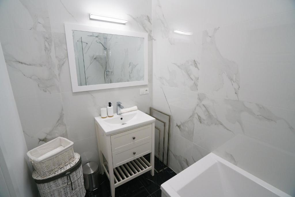 Kúpeľňa v ubytovaní Prestige Apartment Rynek Kielce