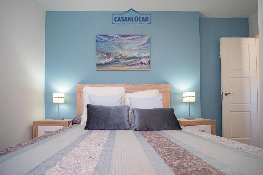 Ένα ή περισσότερα κρεβάτια σε δωμάτιο στο Apartamento Aránzazu playa