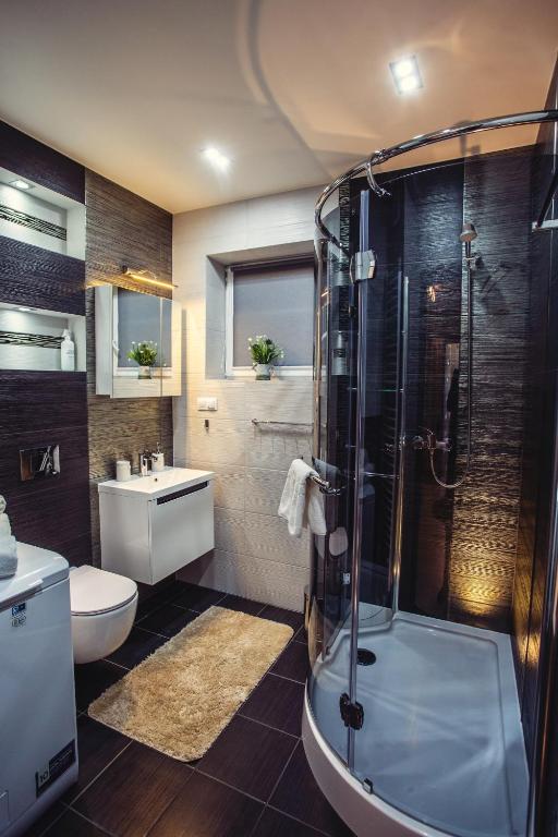 Kúpeľňa v ubytovaní Apartament SWEET Ustroń