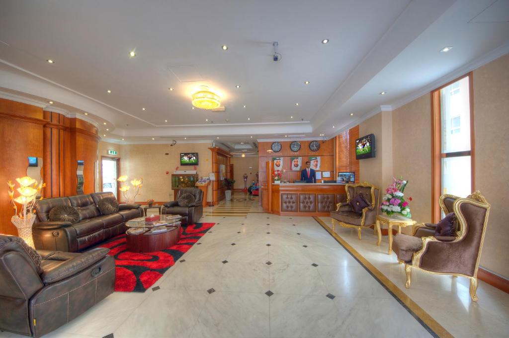 Кът за сядане в La Villa Najd Hotel Apartments