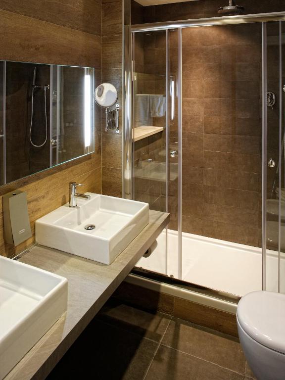 Koupelna v ubytování Hotel Porta Nuova