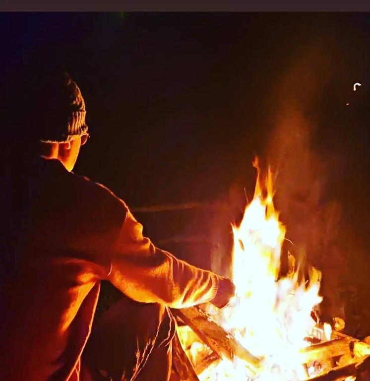 Majutusasutuse glamping rustiko külastajad