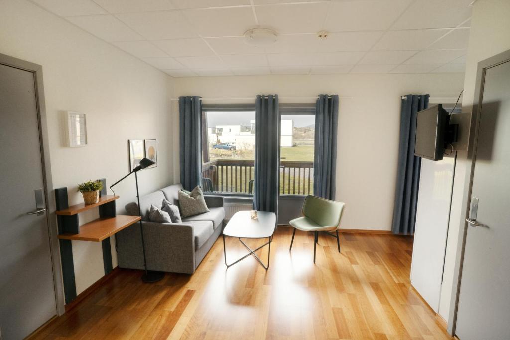 Posezení v ubytování Bjugn Hotell