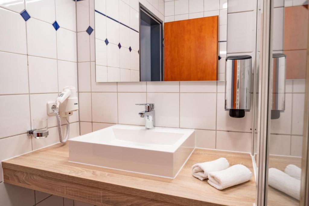 Koupelna v ubytování Wellnesshotel Waldquartier GmbH