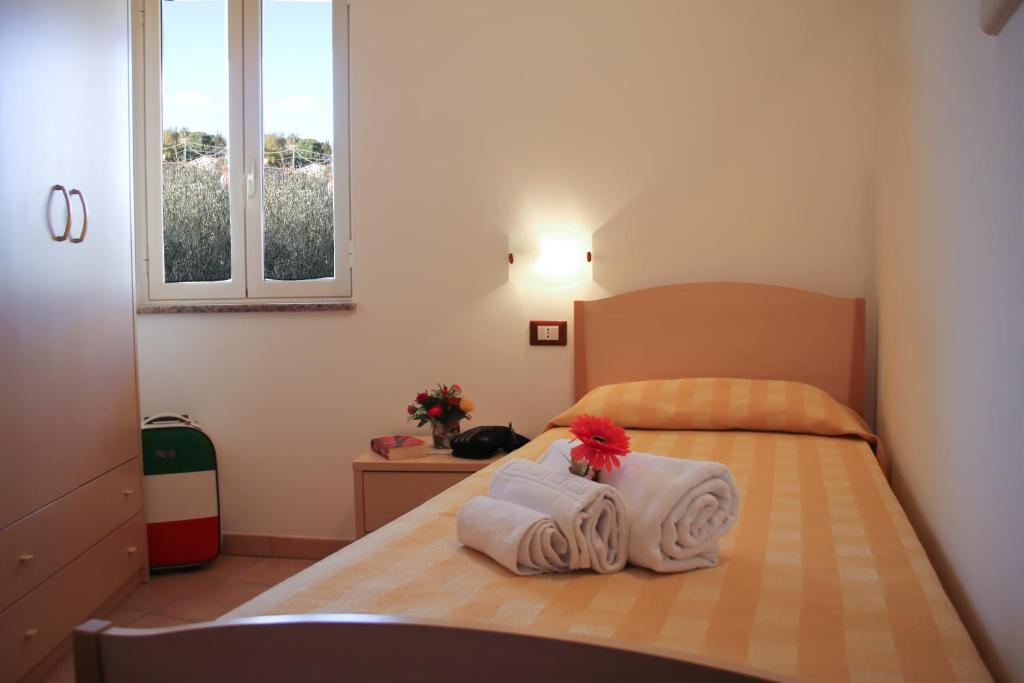 Postel nebo postele na pokoji v ubytování Hotel L'Ancora