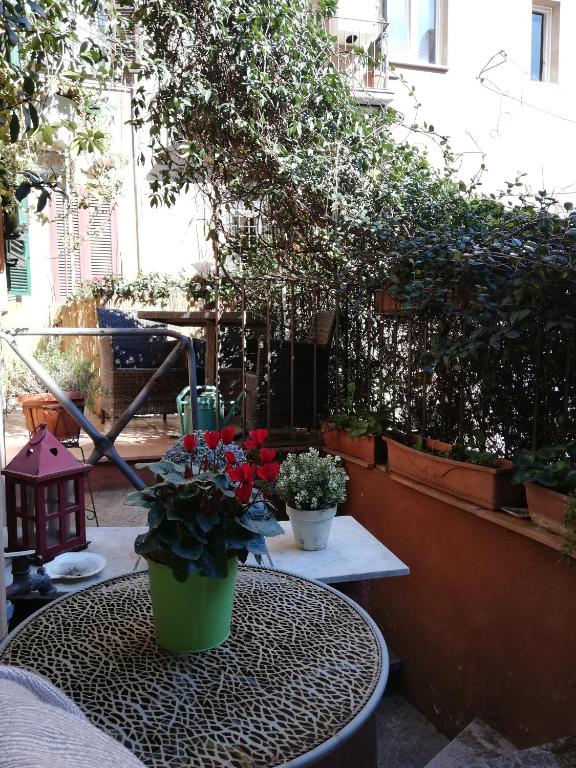A garden outside Apartments Campo de Fiori